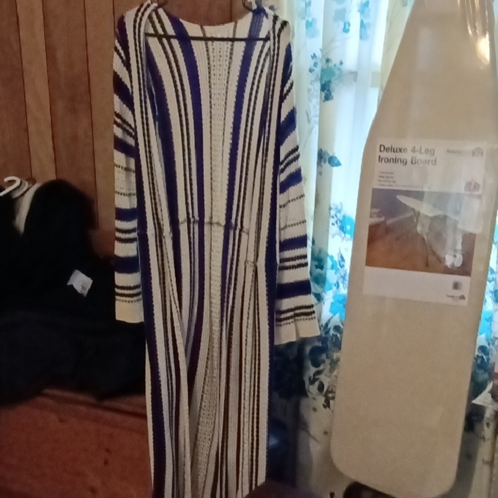 Striped Long Sleeve Maxi Dress